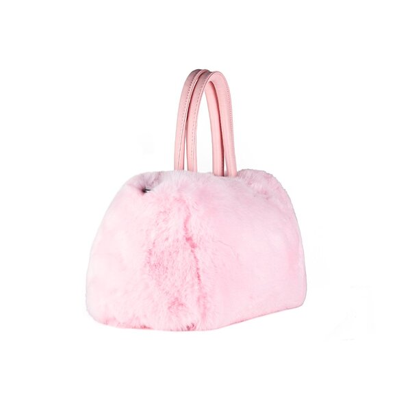 Luxe Fashion Classic Faux Fur Bowler | 1-Piece | Pink - Picture 5 of 7